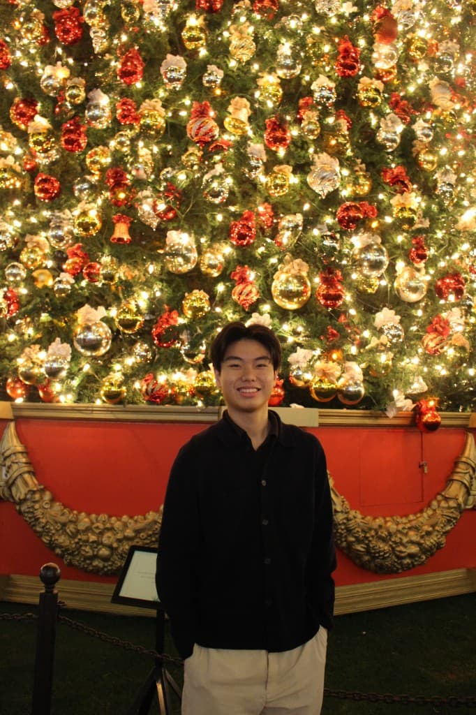 At an art gallery